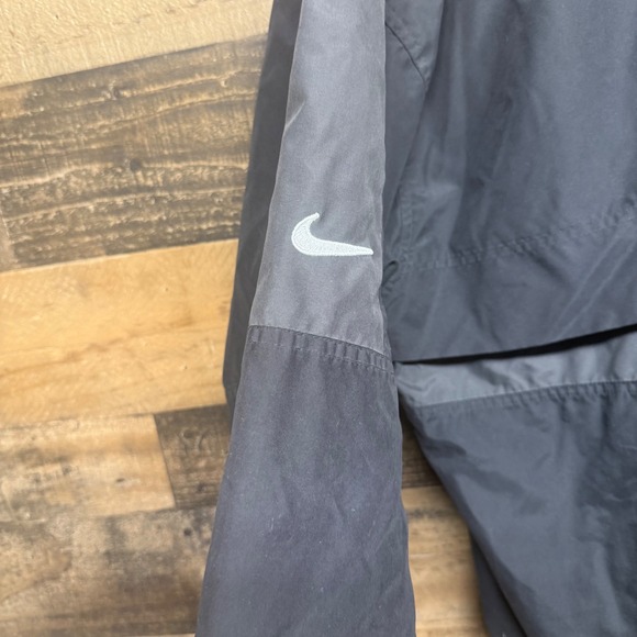 Nike Golf Pullover Windbreaker Jacket Black XL V Neck Long Sleeve Athletic - Picture 5 of 8